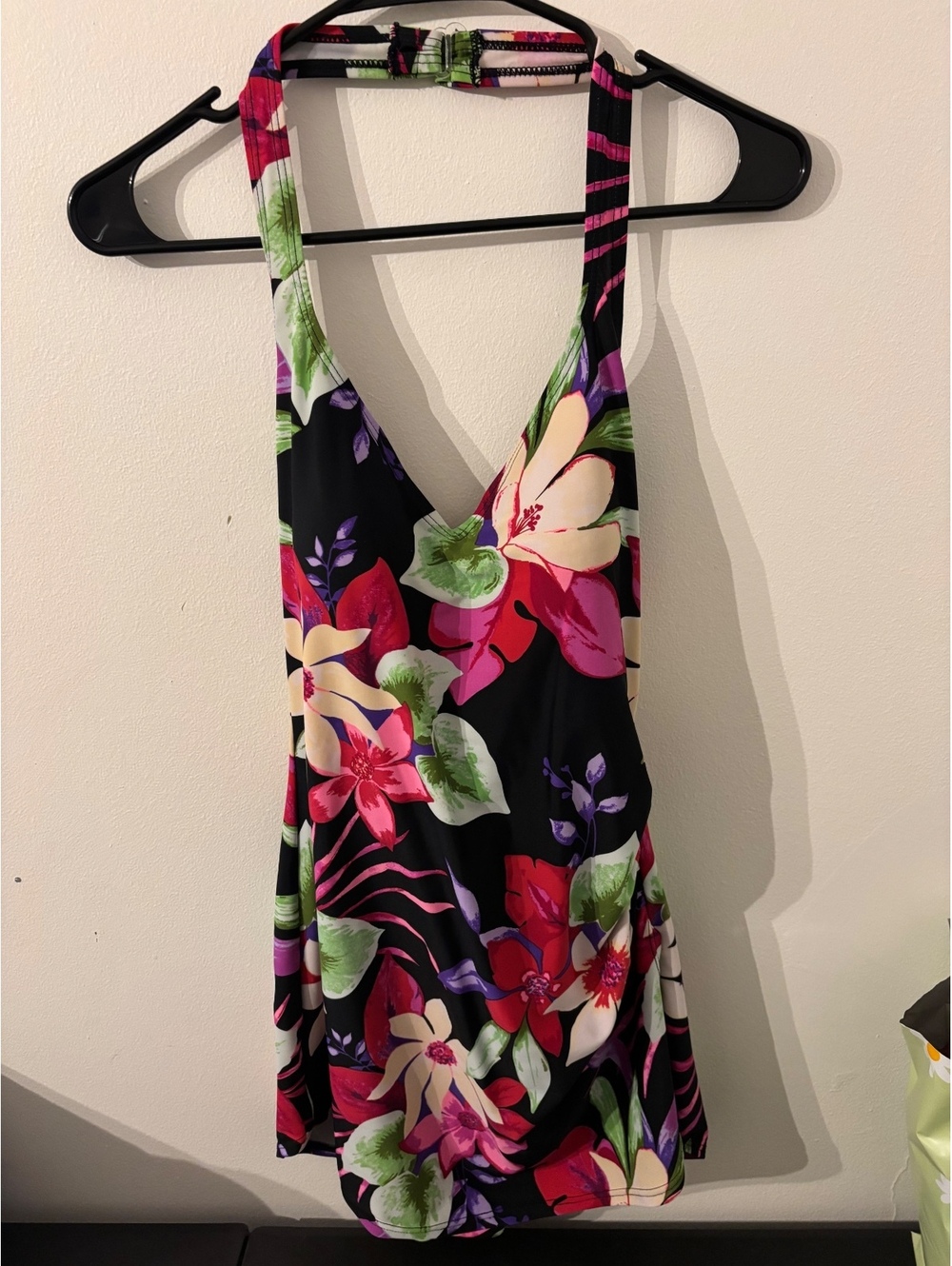 Floral Print Halter Neck Swimsuit